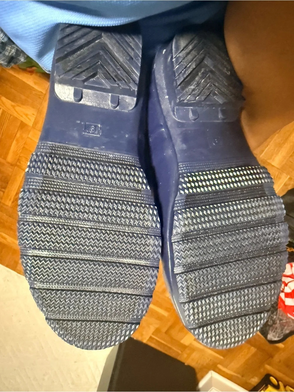 London Fog Deep Navy Tall Rain Boots